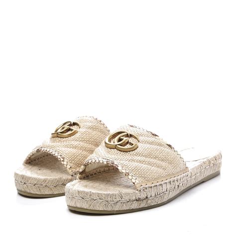 gucci marmont espadrille slides|gucci espadrille flats.